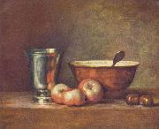 Jean Simeon Chardin The Silver Beaker painting